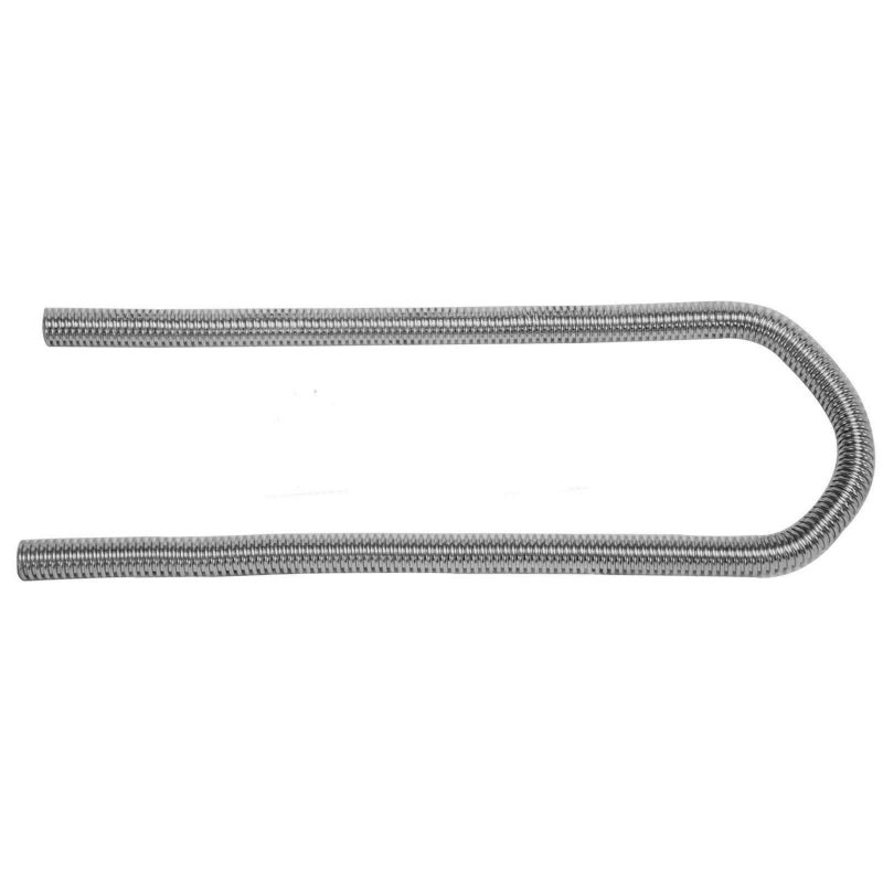 SUPERFASTRACING 44" Chrome Stainless Steel Flexible Universal Heater Hose Kit w/Polished Cap - Image 5